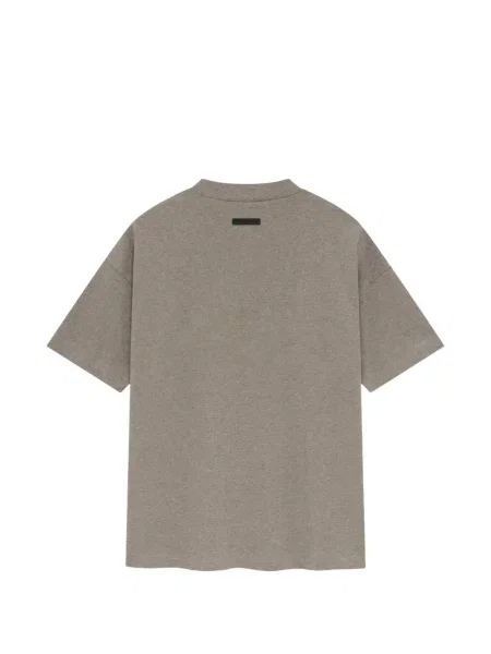 Класическа тениска Fear Of God Essentials с принт сиво