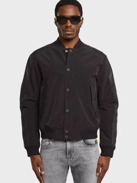 Кожаная куртка G-star Raw черная