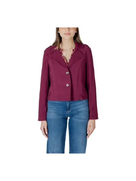 Krótka marynarka Street One w miejskim stylu fioletowa
