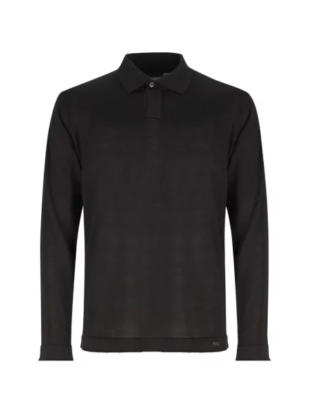 Lung tricou polo Massimo Osti Studio negru