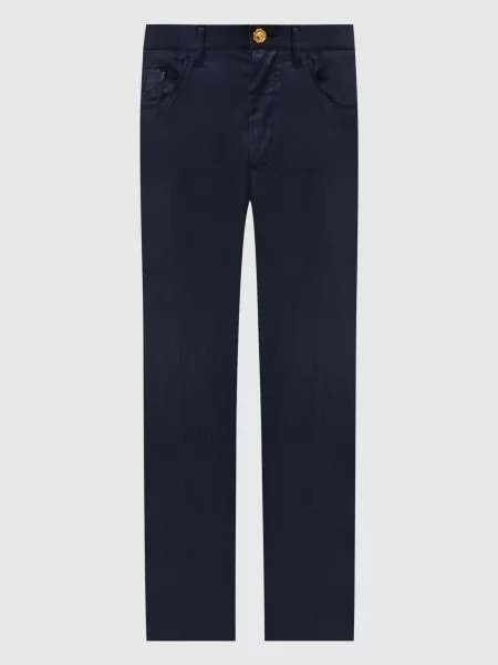 Шерстяные брюки Stefano Ricci синие