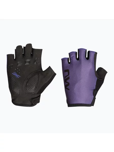 Cyklistické rukavice Northwave Active Short Finger dark purple fialové