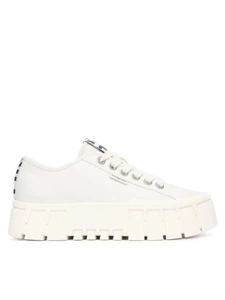 Tommy Jeans Sneakersy Tj Platform Sneaker Zebra biały