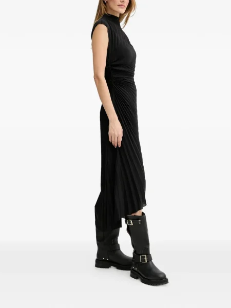 Rochie Allsaints plisată de costum negru