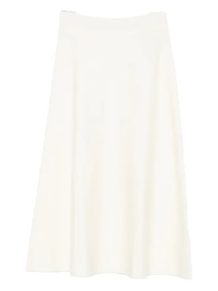 Fustă midi P.a.r.o.s.h. tricotate până la genunchi alb