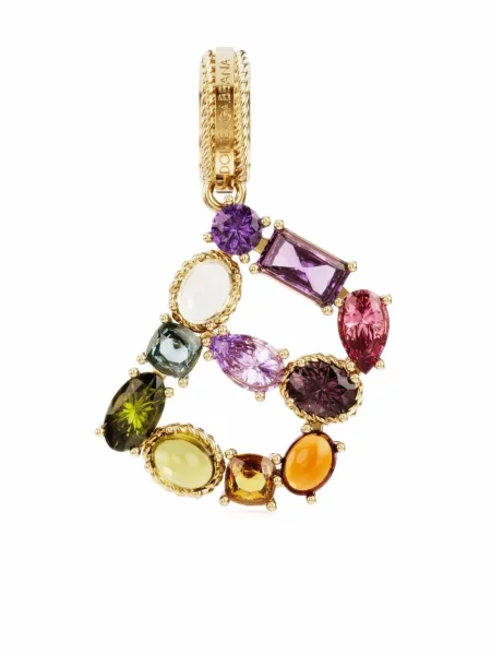 Pandantiv Dolce & Gabbana Rainbow cu strasuri galben