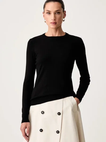 Trussardi pulover pentru femei cu vâscoză negru