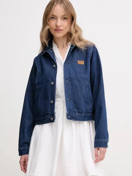Calvin Klein Jeans kurtka jeansowa granatowy przejściowa