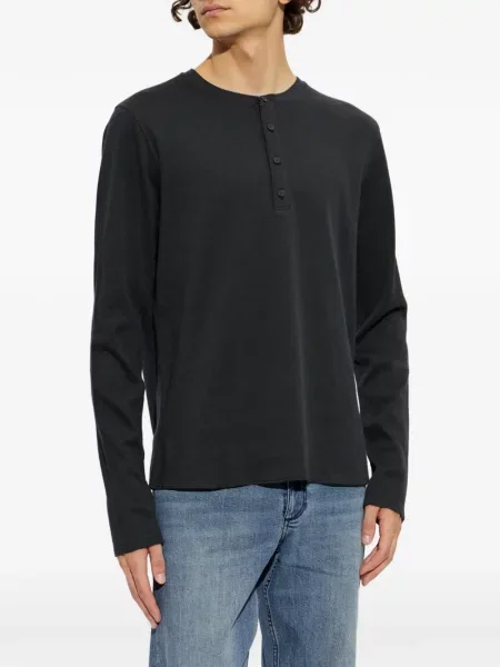 Lung tricou Rag & Bone negru