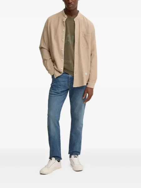 Kožené pruhované džíny Levi's 527 s kapucí modré