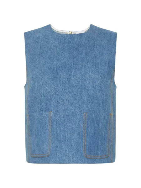 Top Adam Lippes albastru