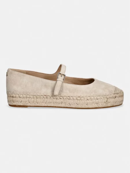 Lauren Ralph Lauren espadrile semišaste Luize Mj bež