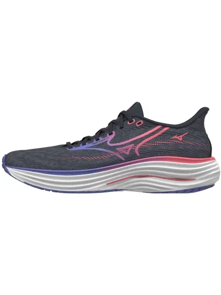 Dámske bežecké topánky Mizuno Wave Rider 29 odyssey gray/iris bloom/calypsocoral modrá