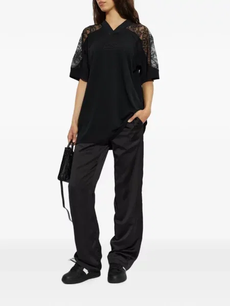 Pantaloni Off-white din dantelă alb
