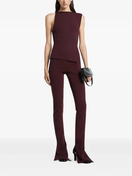 Pantaloni Courreges roșu
