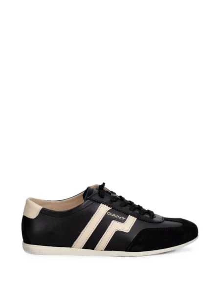 Sneakerși Gant din piele de căprioară negru