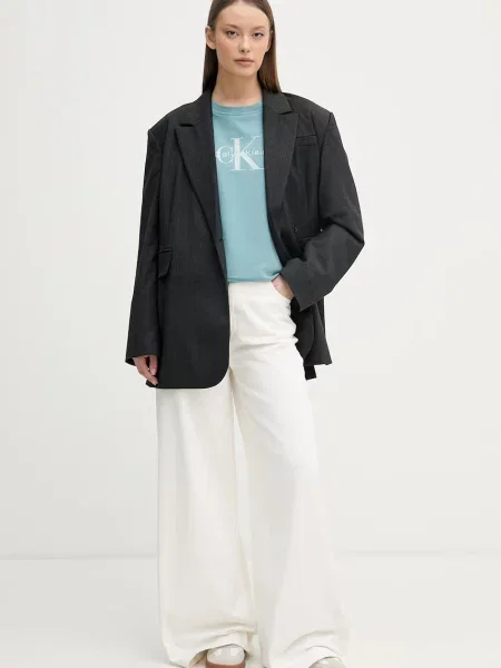Majica Calvin Klein Jeans siva