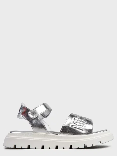 Босоножки Moschino серебряные