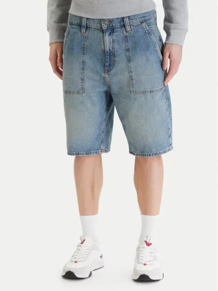 Džínové šortky Guess Jeans modré