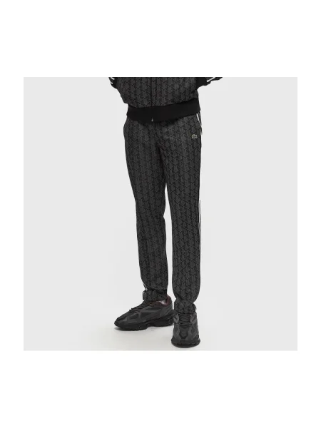 Lacoste pantaloni de trening maro modelator negru