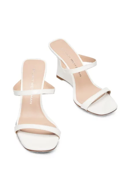 Sandale Stuart Weitzman cu pană alb