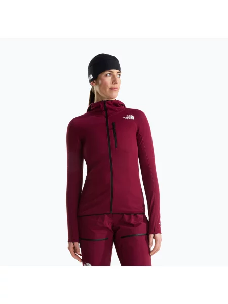 Bluză de trekking pentru femei The North Face Summit Futurefleece Full Zip Hoodie burgundy crush