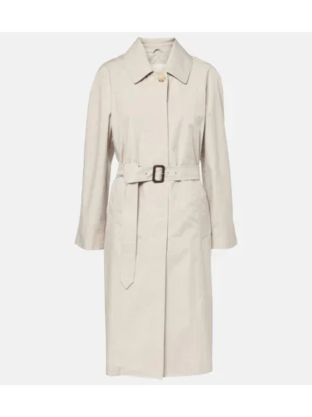 Płaszcz Max Mara z twillu biały