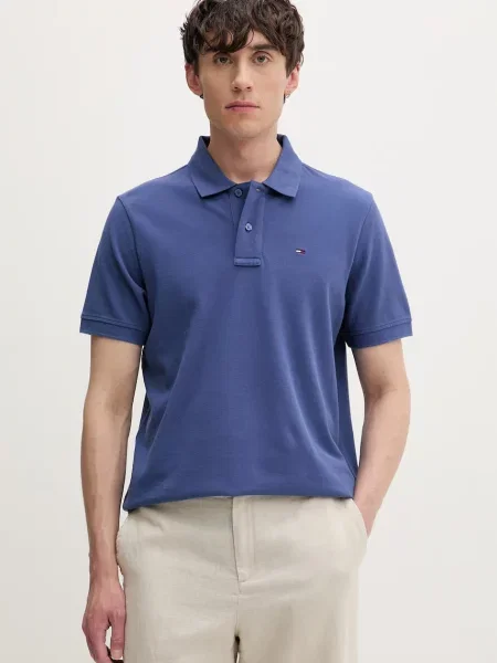 Tricou polo Tommy Jeans albastru