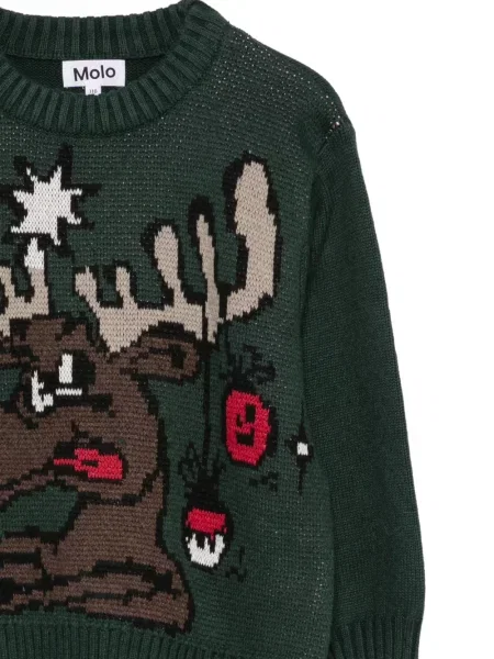 Sweter dziecięcy Molo zielony