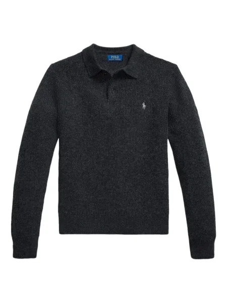 Șapcă Polo Ralph Lauren cu decolteu în V cu autograf în carouri albastru