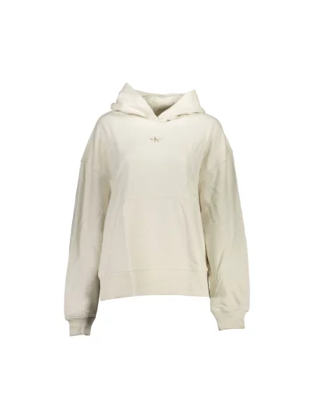 Bluza z kapturem Calvin Klein biała