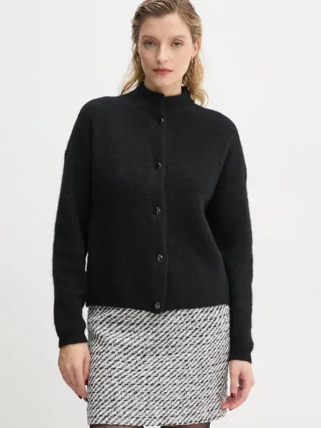 Gestuz cardigan din lana negru