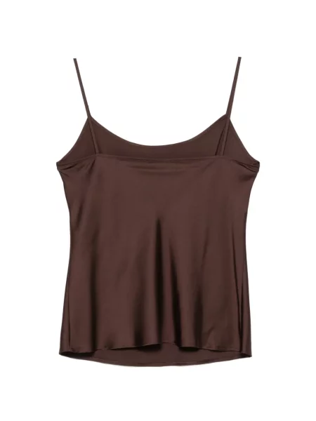 Maiou D.exterior din satin maro