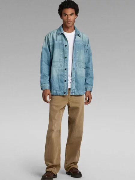 Джинсовая куртка G-star Raw голубая