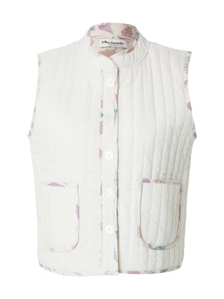Lollys Laundry Vestă Cairo crem / închis / verde petrol / mov lavandă bej