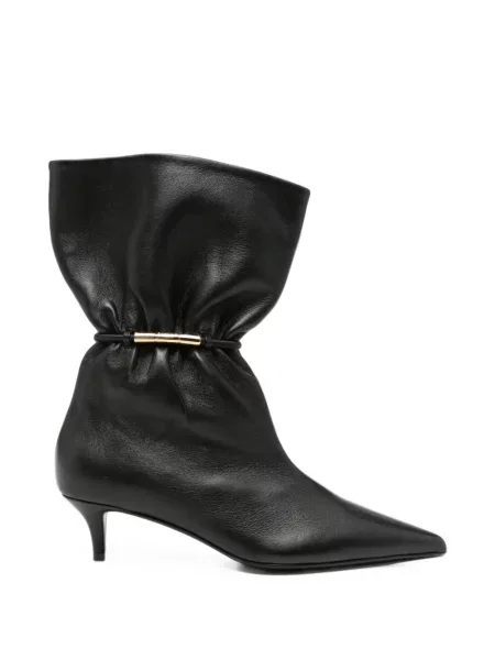 Botine Balmain cu volane negru