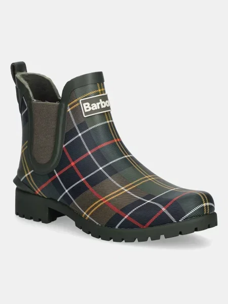 Gumijasti škornji Barbour Wilton zelena