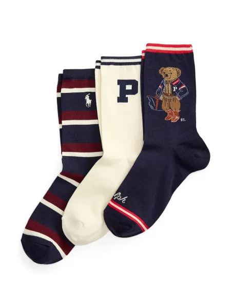 Polo Ralph Lauren Șosete lungi Bleumarin alb
