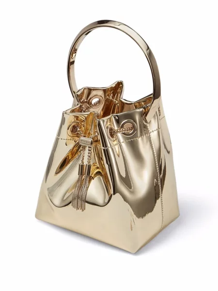 Bucket kabelka Jimmy Choo zlatá