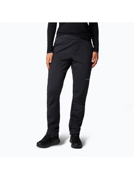 Softshell nohavice Columbia s vysokým pásom čierna