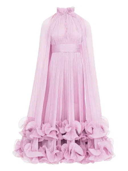 Rochie Ana Radu plisată de costum roz