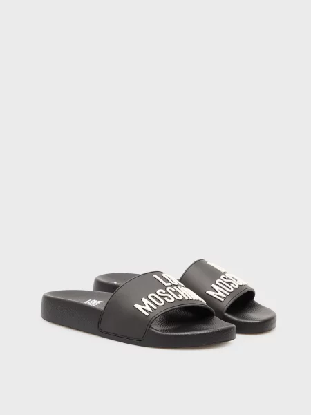 Шлепанцы Love Moschino черные
