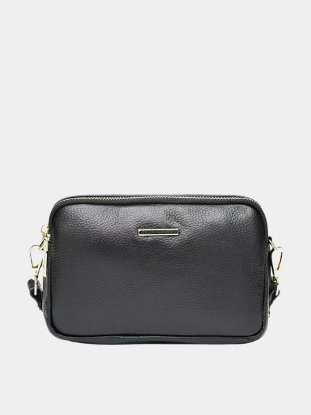 Кожаный клатч Borsa Leather черный