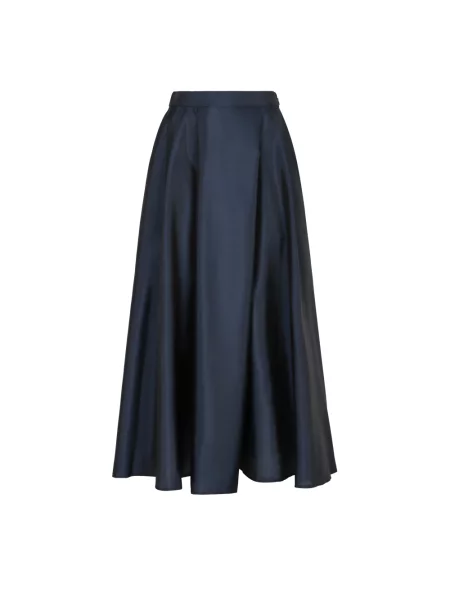 Spódnica midi Emporio Armani w kształcie litery A plisowana niebieska