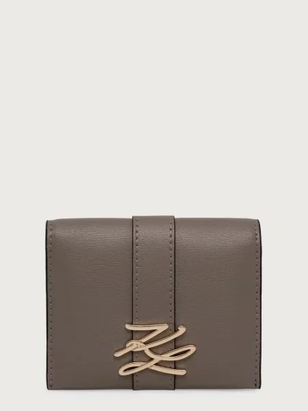 Karl Lagerfeld Denarnica K/Autograph siva rjava