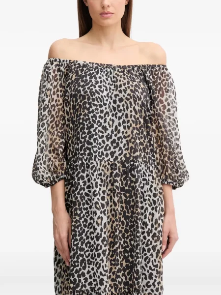 Odgovarati maksi maksi haljina Oui s printom crna