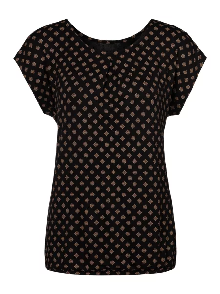 LASCANA Tricou / bej deschis negru