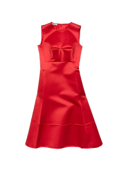 Rochie Acne Studios din satin roșu
