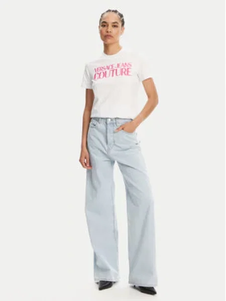 Tričko Versace Jeans Couture bílé