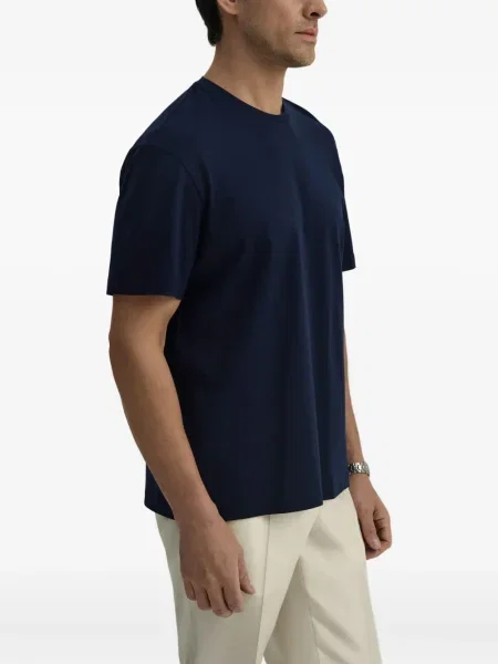 Tricou Dda cu decolteu rotund scurt albastru